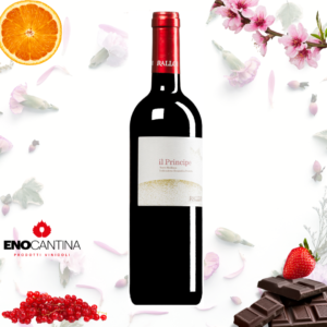 Bottiglia di Principe delle Cantine Rallo, vino rosso siciliano elegante