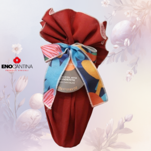 Uovo di Pasqua Venchi Fondente da 500 grammi con tovaglia elegante inclusa in confezione regalo