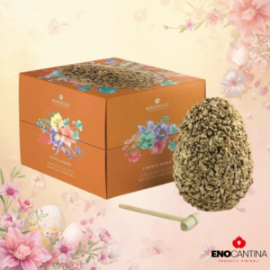 Uovo di Pasqua Bonfissuto alla Mandorla 500 grammi artigianale siciliano in confezione elegante